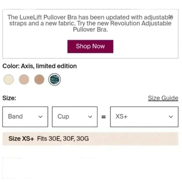 Knix Luxelift Pullover Bra Women's size Extra Small+ Wireless Dune Nude Seamless - Picture 10 of 10